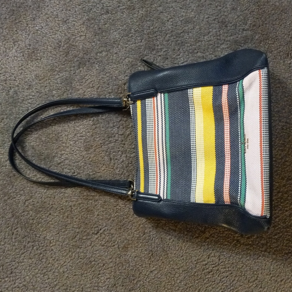 Kate Spade multicolored & navy blue beautiful bag - Picture 2 of 15